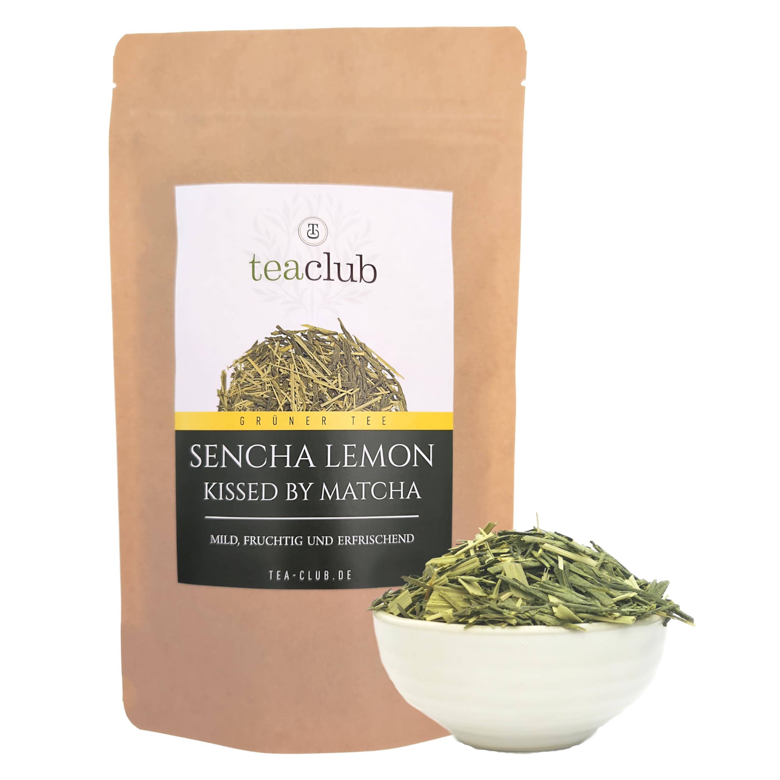 TeaClub Sencha Lemon Thé Vert en Vrac 500g, Thé Japonais Matcha