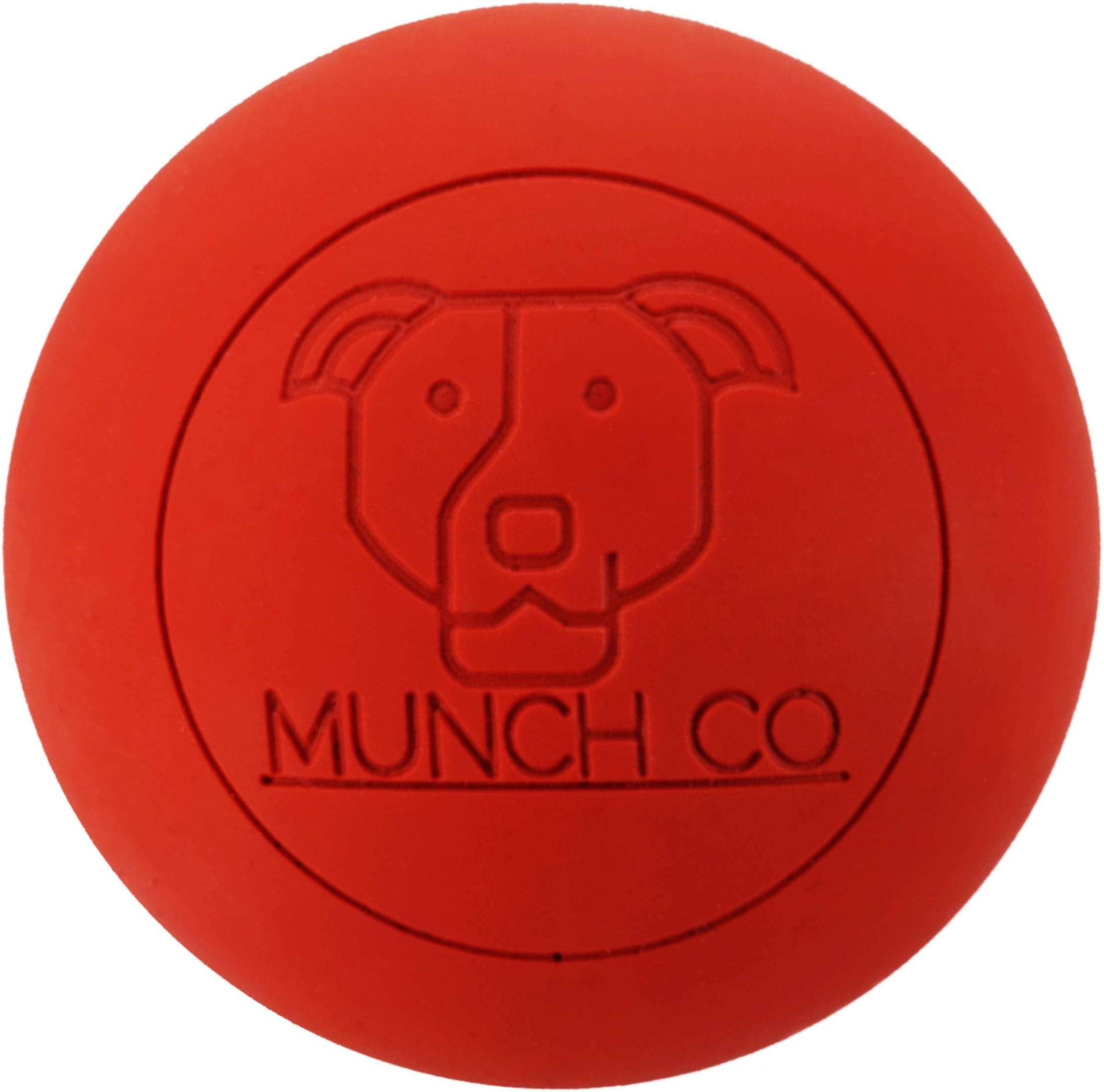 MUNCH Co- GIT IT! Ball, High Density, 100% Natural Rubber, Dog Bouncy Ball and Training Tool