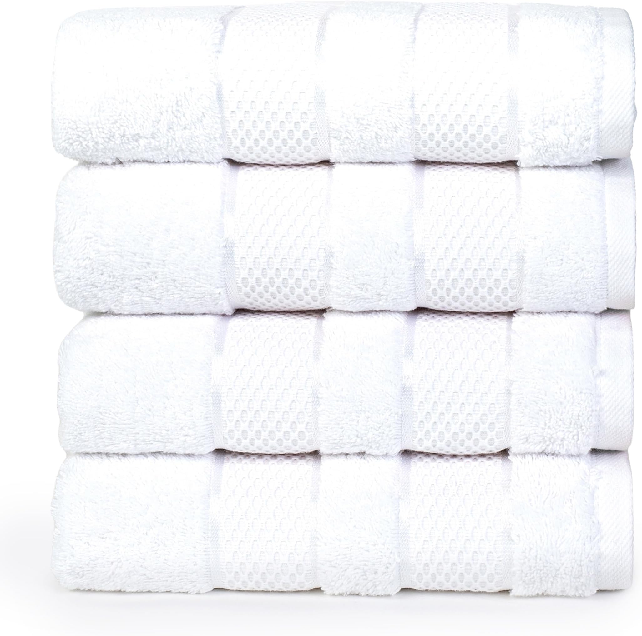 4-Piece (White, Hand Towels)