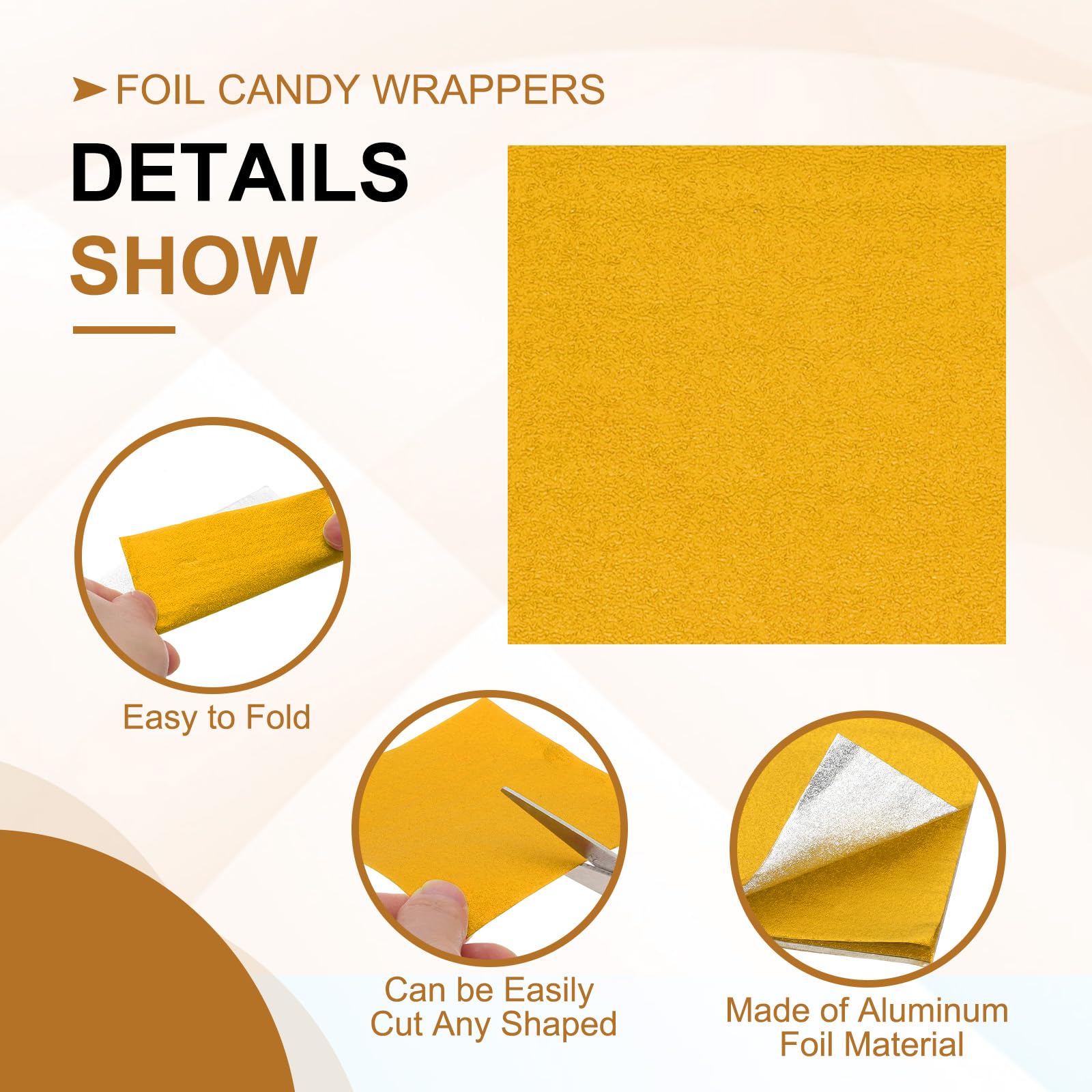 PATIKIL 4x4 Inch Foil Candy Wrappers - Image 3