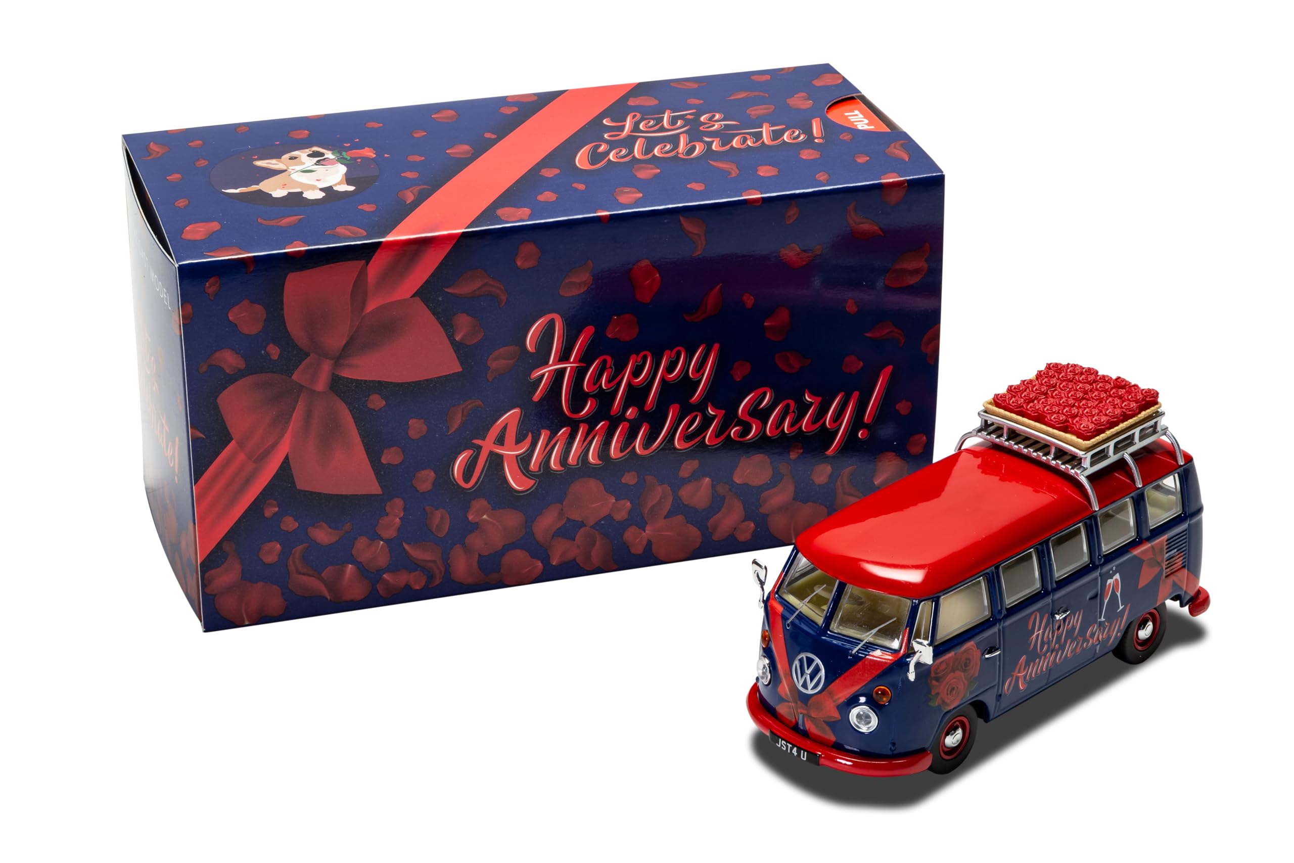 CORGI VW CAMPERVAN LET'S CELEBRATE HAPPY ANNIVERSARY CC02735