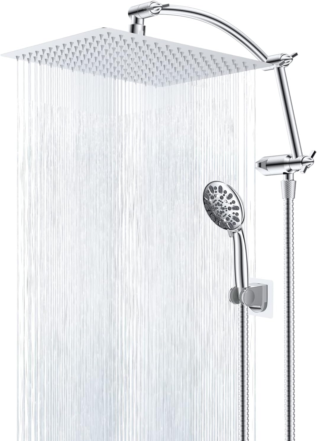 Hibbent Shower Head,12 Inch High Pressure Rainfall Shower Head,Handheld