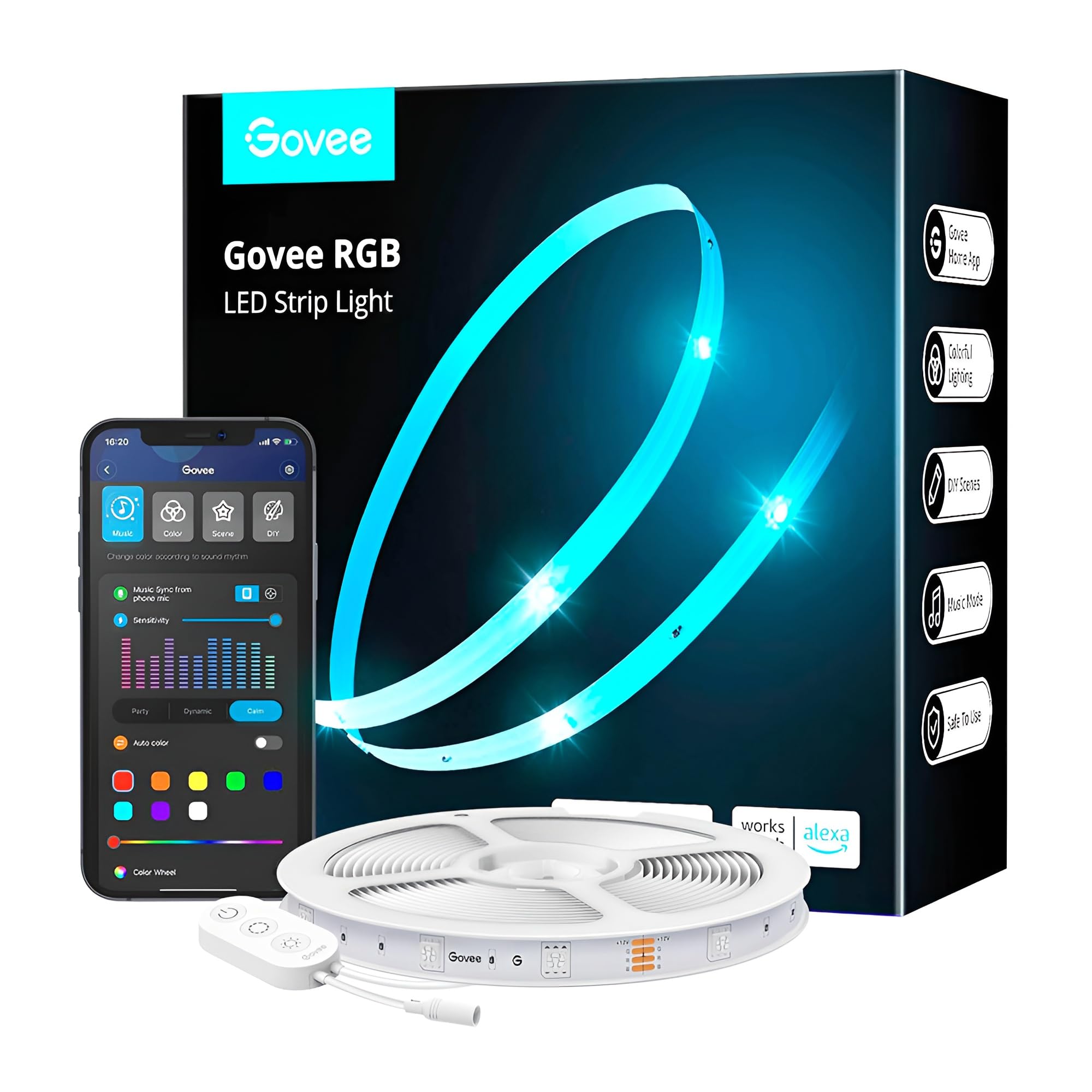 Fita de LED 5 Metros RGB Wi-Fi al3x4 e Go0gl3 – Fita LED Inteligente com Controle por