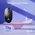 TECKNET Wired Gaming Mouse - Ergonomic Wired Mouse with 8000 DPI, 6 Programmable Buttons, RGB Backlighting, 1000Hz Polling Rate, Gaming Mice for Laptop/PC