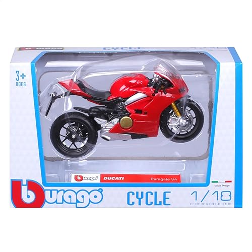 Miniatura 8 de Bburago B18-51080 118 Ducati Panigale V4, negro, 6.7 x 2.8 x 4.3 in 3.17 oz