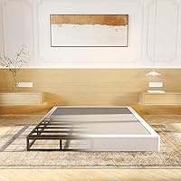 Vista 11 de LUMUNANCE Base de colchón Twin Box Spring de 3 pulgadas, perfil bajo, tamaño individual, con cubierta de tela, fácil montaje