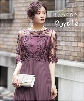 Amazon | [clarissa] パーティードレス 刺繍 レース フラワー (ロング