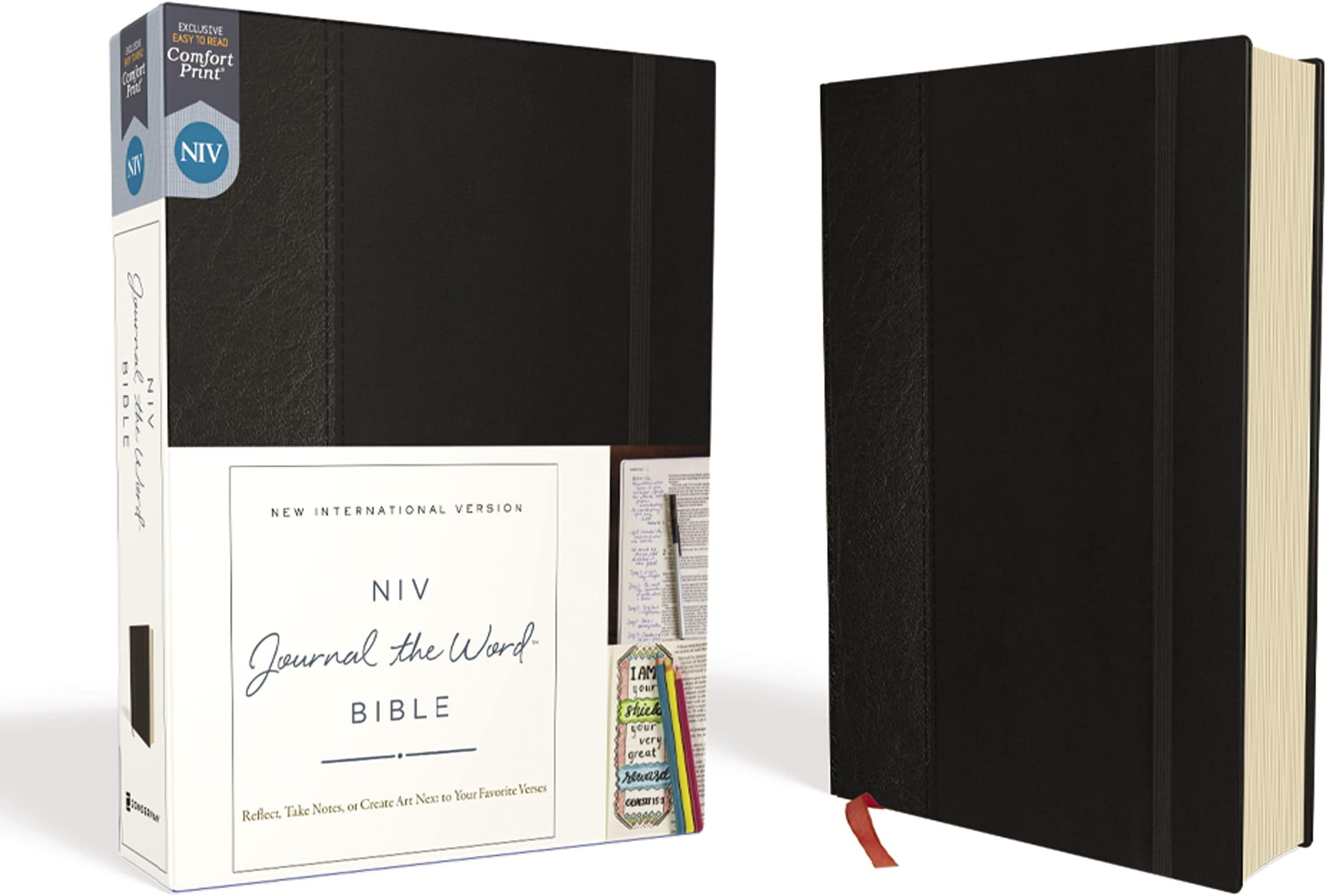 Black Hardcover with Elastic Strap
