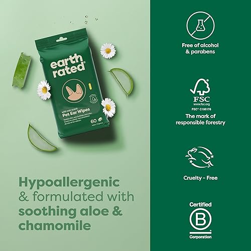 Vista 30 de Earth Rated - Toallitas texturizadas para mascotas, para perros y gatos, para limpieza y control de olores, para patas, cuerpo y trasero, sin Lavanda