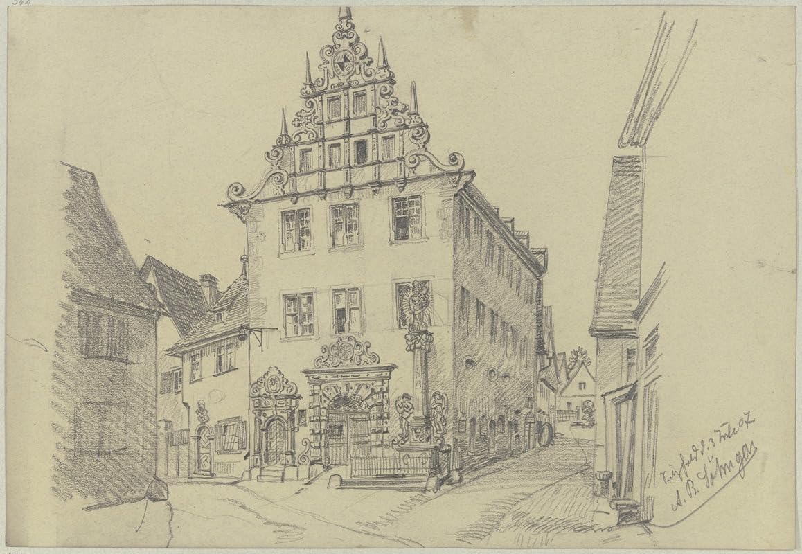 Town hall in Sulzfeld (1904) Poster Print by Andreas Bernhard Söhngen (24 x 36)