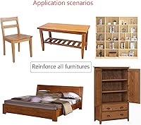 Vista 6 de Soporte de estante de acero inoxidable negro, soporte de ángulo recto articulado, en forma de L, soporte de esquina de metal resistente para madera