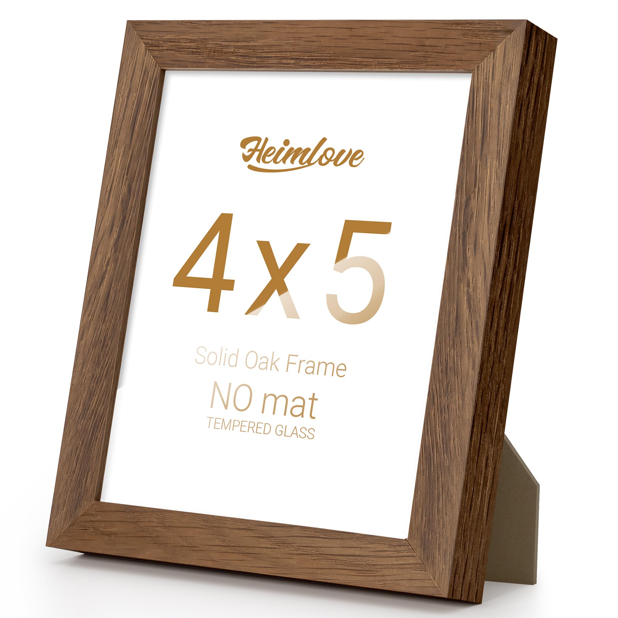 Amazon.com - Heimlove 4x5 Picture Frame Solid Oak Wood,5x4 Premium