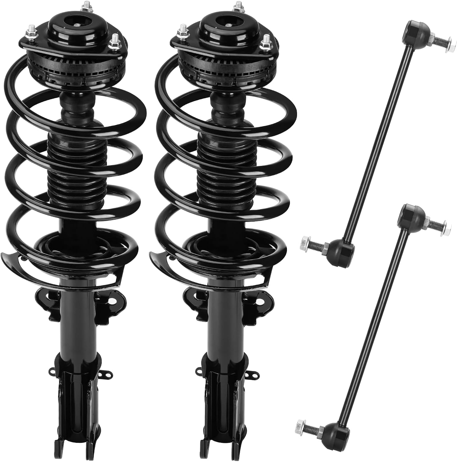 Front Strut Assembly & Sway Bar Links for Dodge Grand Caravan(Excludes R/T, GT) 2008-2019, for Town & Country(Excludes Li, S) 2008-2016, Shock Absorber Replace 171128 4PCS