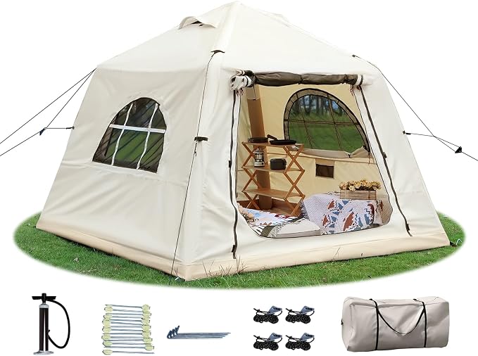 Carpa Inflable de Camping para 2 Personas 7.8x7.8 ft miniatura 8