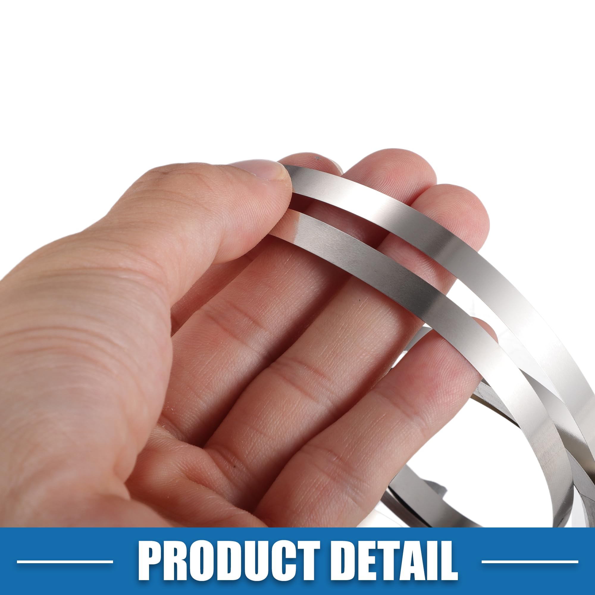 ABSOPRO Nickel Strip 99.6% Pure – 0.12x8mm X 32.8ft, Silver Tone, For 18650 Battery Spot Welding, Li-Po, NiMH & NiCd Packs