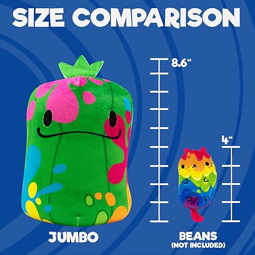 Miniatura 10 de Cats vs Pickles - Jumbo - AvoCatO - Animales de peluche rellenos de frijoles súper suaves y esponjosos de 8 pulgadas - Ideal para niños, niños y