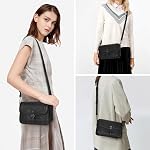RAINSMORE Crossbody Bags for Women Retro Leather Crossbody Purses with Adjustable Strap Ladies Shoulder Bag for Work Shopping