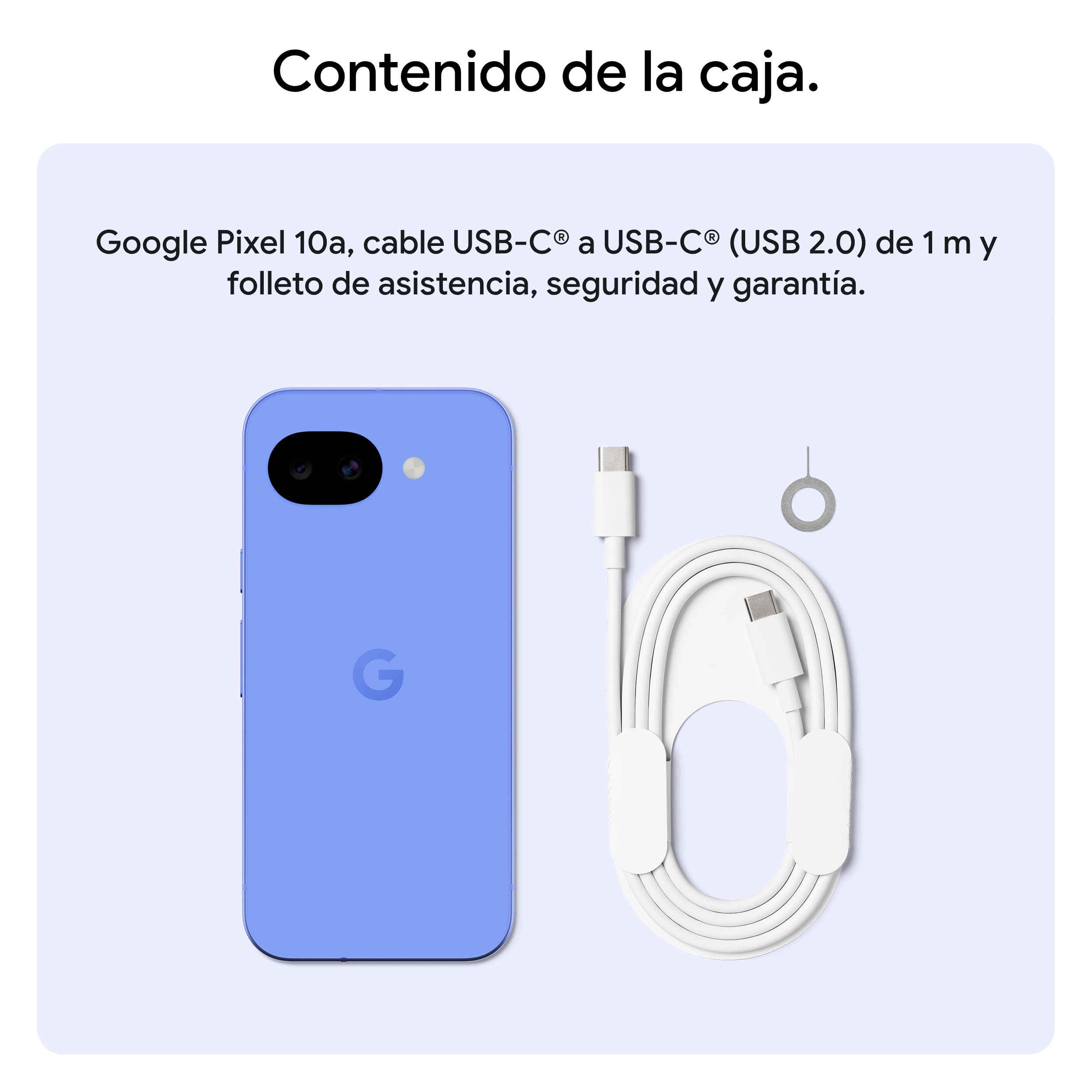 Google Pixel 10a - 7 años de Nuevas actualizaciones y Funciones, más de 30 Horas de batería, Asistente de Cámara, Gemini Live, Seguridad de Pixel - Gris Niebla, 128GB