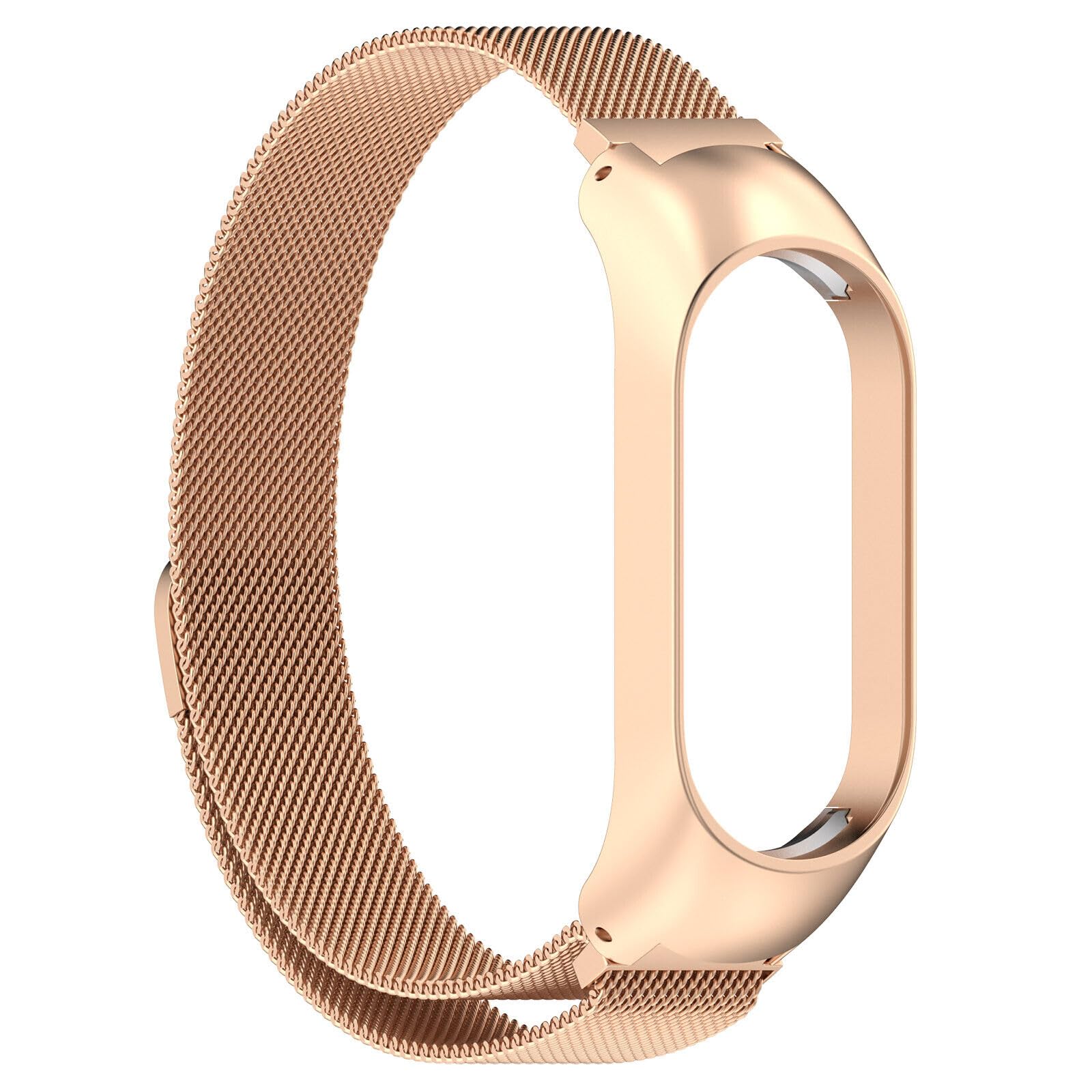 Panda Bobo Metal Strap for Xiaomi Mi Band 7/7 NFC Milanese Magnetic Strap Bracelet Wrist Strap Replacement (Rose Gold) - Image 3