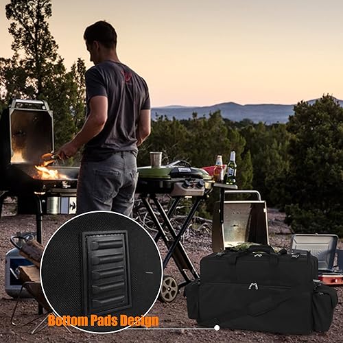 Miniatura 7 de WOMACO Bolsa de transporte para estufa de campamento, funda de transporte portátil resistente para estufa de campamento con acolchado grueso, bolsa