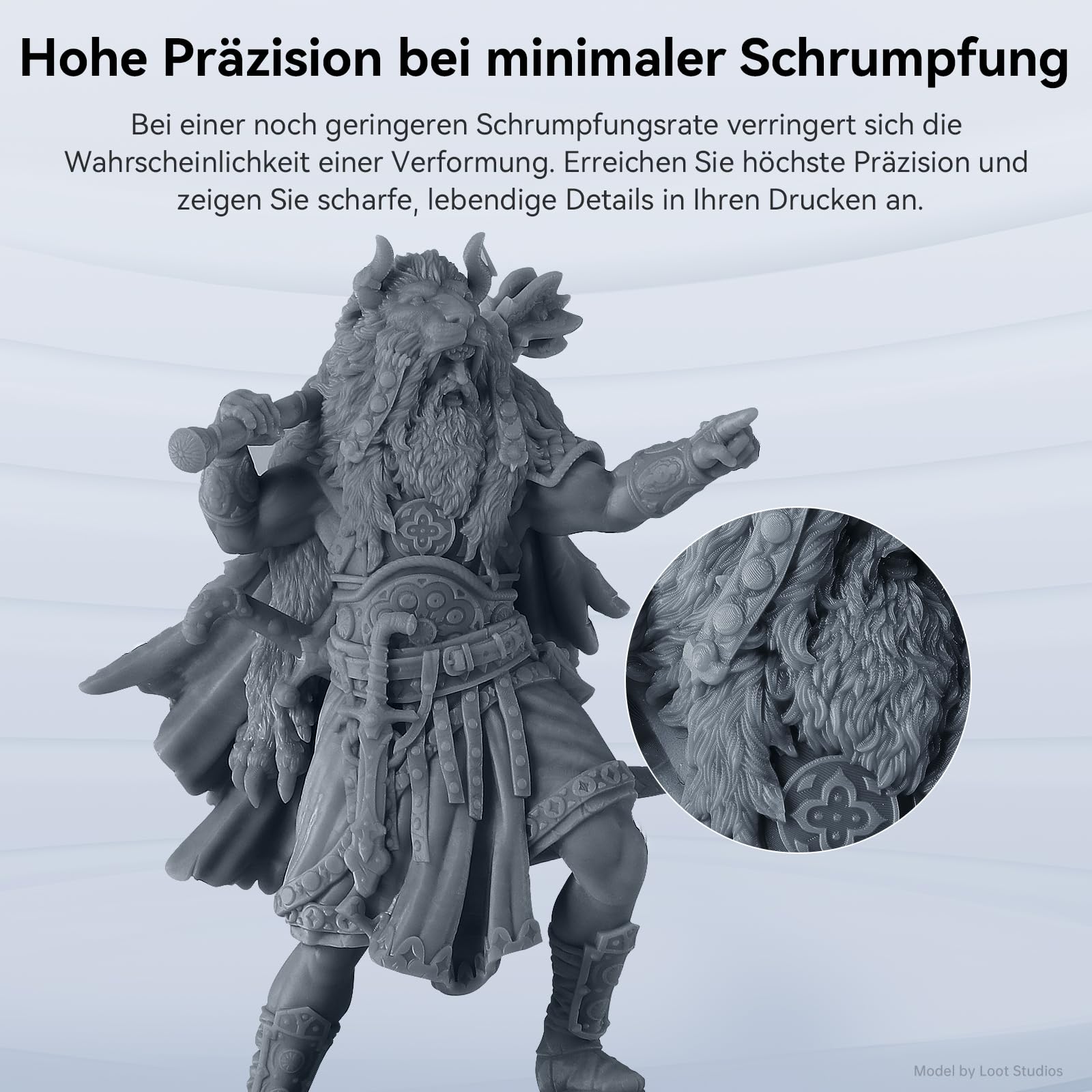 ANYCUBIC Standard Resin V2 1000g, 3D Drucker Resin, 405nm LCD SLA Rapid UV Aushärtung Resin, Hochpräzises und schnelles Photopolymer Harz für LCD/DLP/SLA 3D Druck, HD Grau