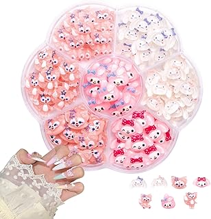 約70個 かわいいネイルアートチャーム ネイルパーツ 漫画の釘の装飾 ネイルチャーム 手作り かわいく 3D 樹脂チャーム ハンドメイド 猫ちゃん ファッション各種キット ネイルデザイン用品 DIYクラフトアクセサリー 手芸