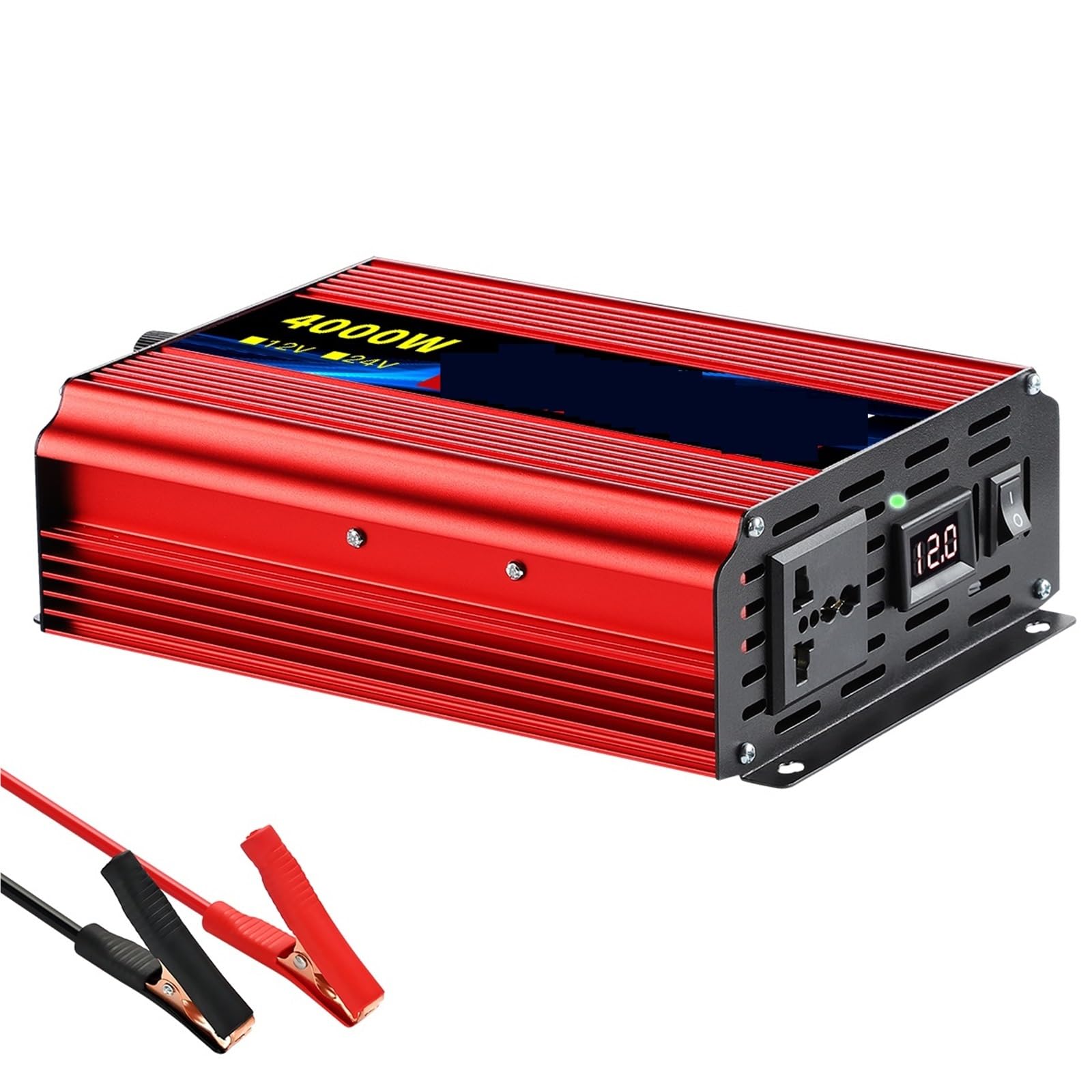 Falownik sinusoidalny 1000W-4000W DC 12V do AC 220 50Hz, Wydajny, gotowy na energię słoneczną(12V 4000W 220V)