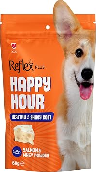 Reflex Happy Hour Sağlikli Ve Parlak Tüyler Için Destekleyici Köpek Ödül Mamasi 60 Gr