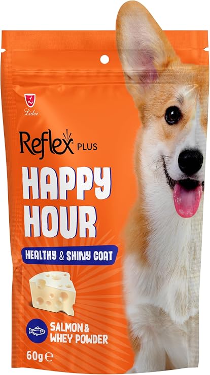 Reflex Happy Hour Sağlikli Ve Parlak Tüyler Için Destekleyici Köpek Ödül Mamasi 60 Gr