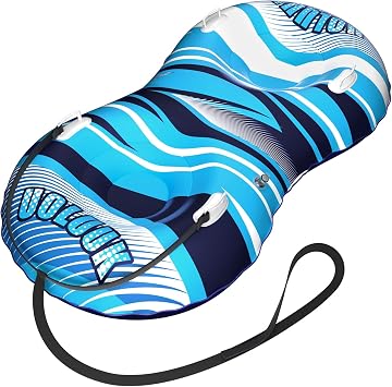 Snow Tube with Towable Tow Rope, 2 Person Heavy Duty Inflatable Sled for Kids & Adults Premium Abrasion-Resistant Thickened Bottom Sledding Tubes for Winter Outdoors Double Patch Kit Included