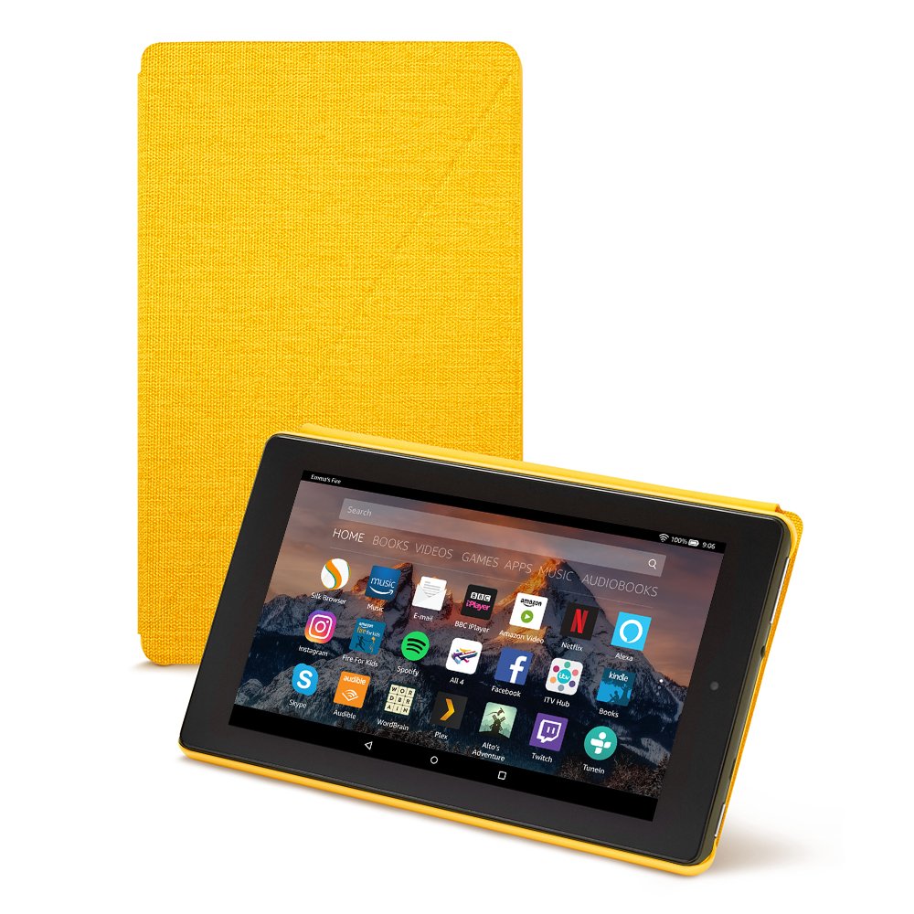 Amazon Fire 7 Case (7” Tablet, 7th Generation – 2017 release), Yellow — Not compatible with 9th Generation (2019 Release)