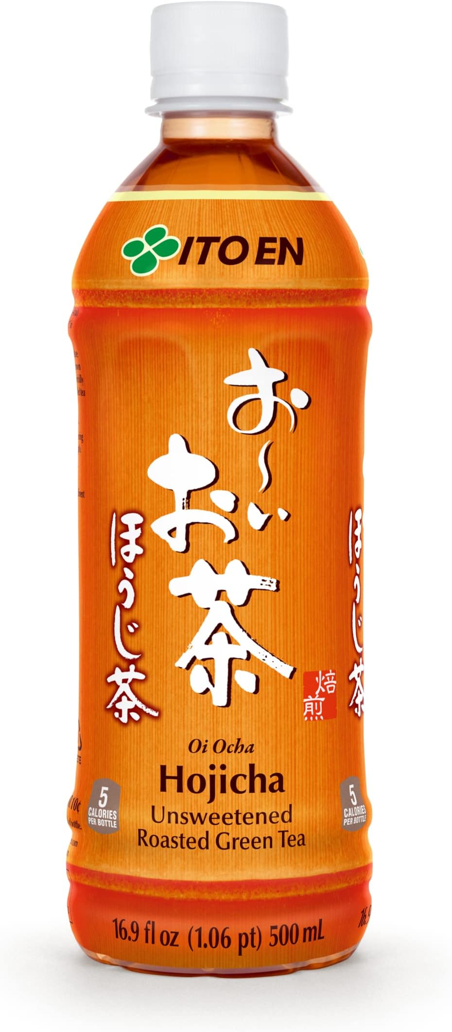 Oi Ocha Unsweetened Roasted Green Tea, 16.9 Fluid Ounce (Pack of 12), Low Calorie