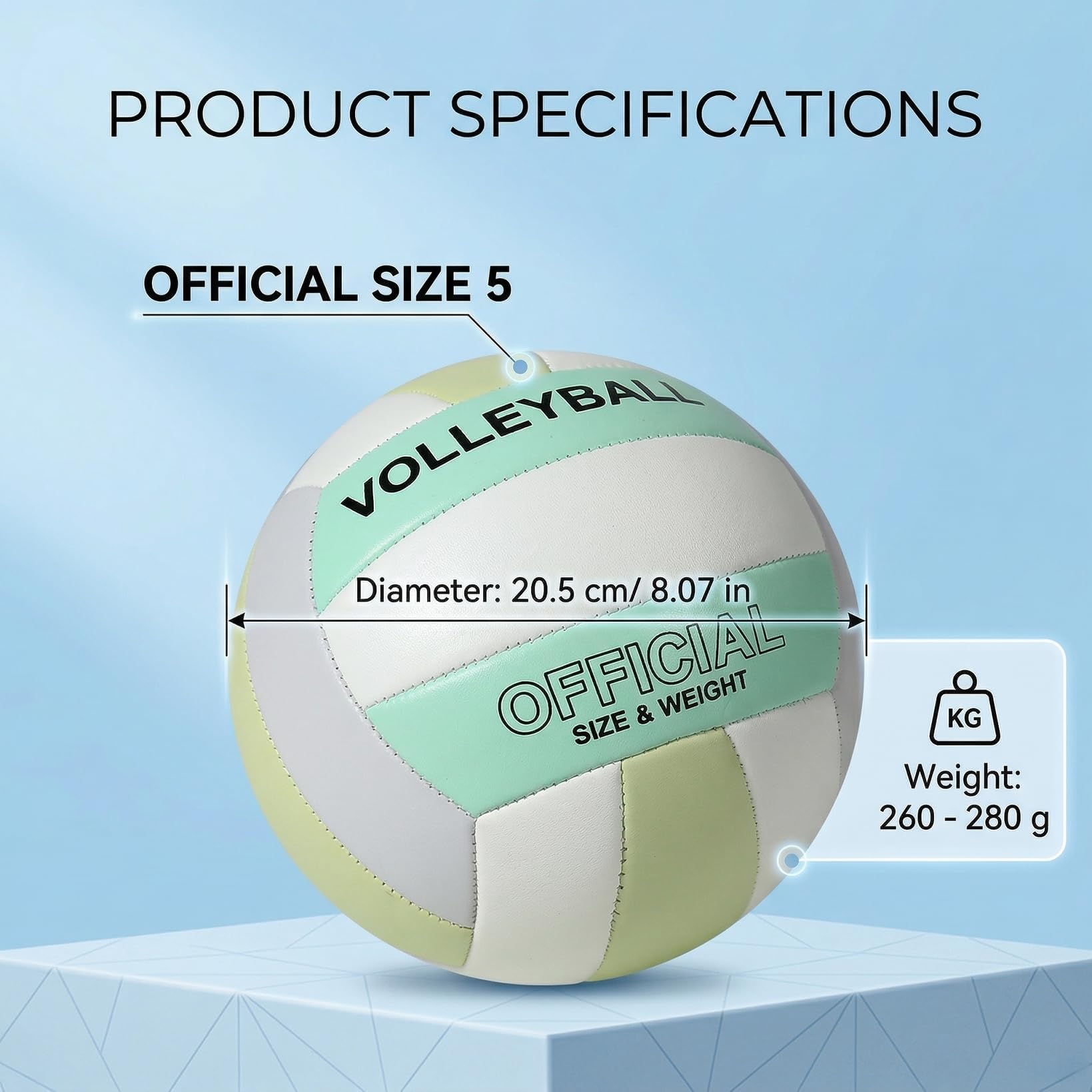 Volleyball Ballon Volley, Ballon De Volley, Toucher Doux, Douleur Minime, avec Pompe, Aiguille Et Sac en Filet.