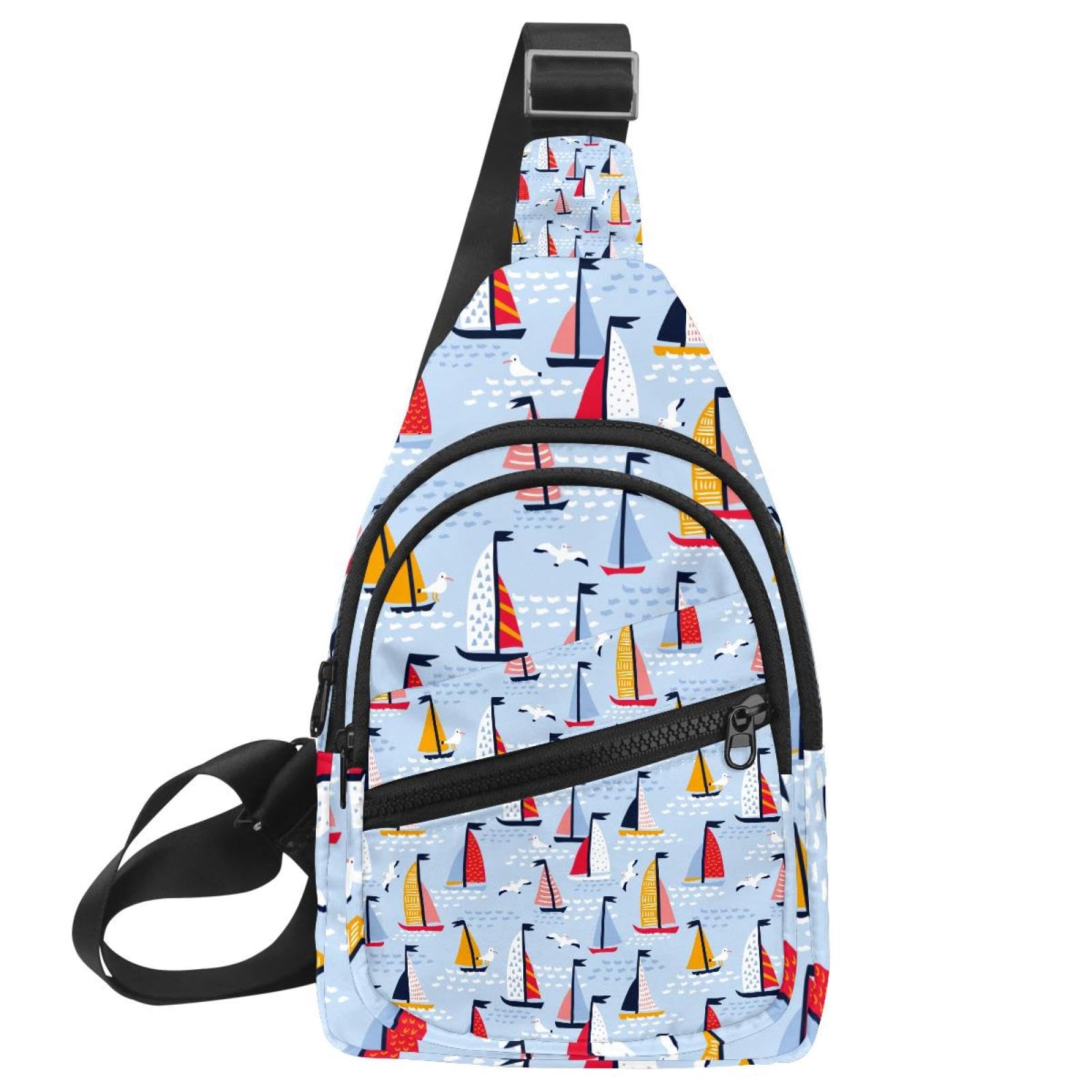 Bolsa de pecho con forma de corazón impermeable y con correa cruzada ajustable 7