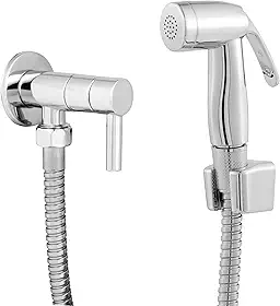 Ducha Higiênica Bonow Metais, Inox Cromada, Redonda, ABS, Modelo C65