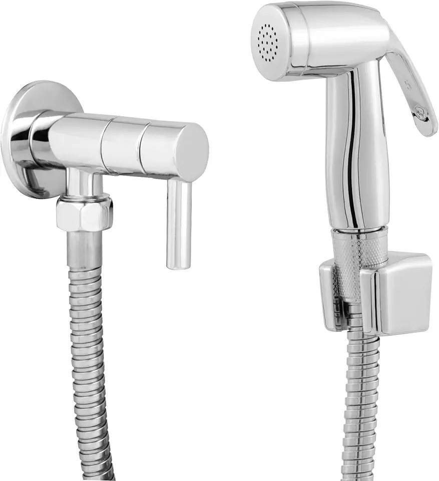 Ducha Higiênica Bonow Metais, Inox Cromada, Redonda, ABS, Modelo C65