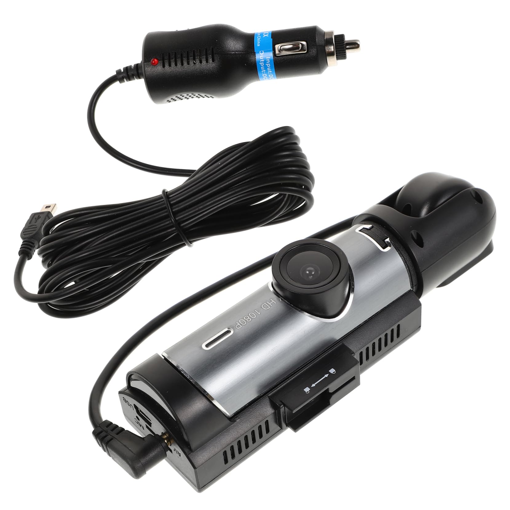 DOITOOL Cámara de Salpicadero Dual para Coche Grabación en Bucle y Visión Nocturna, Función Plug and Play, Material Plástico, Adecuado para Monitoreo Interior y Exterior del Vehículo