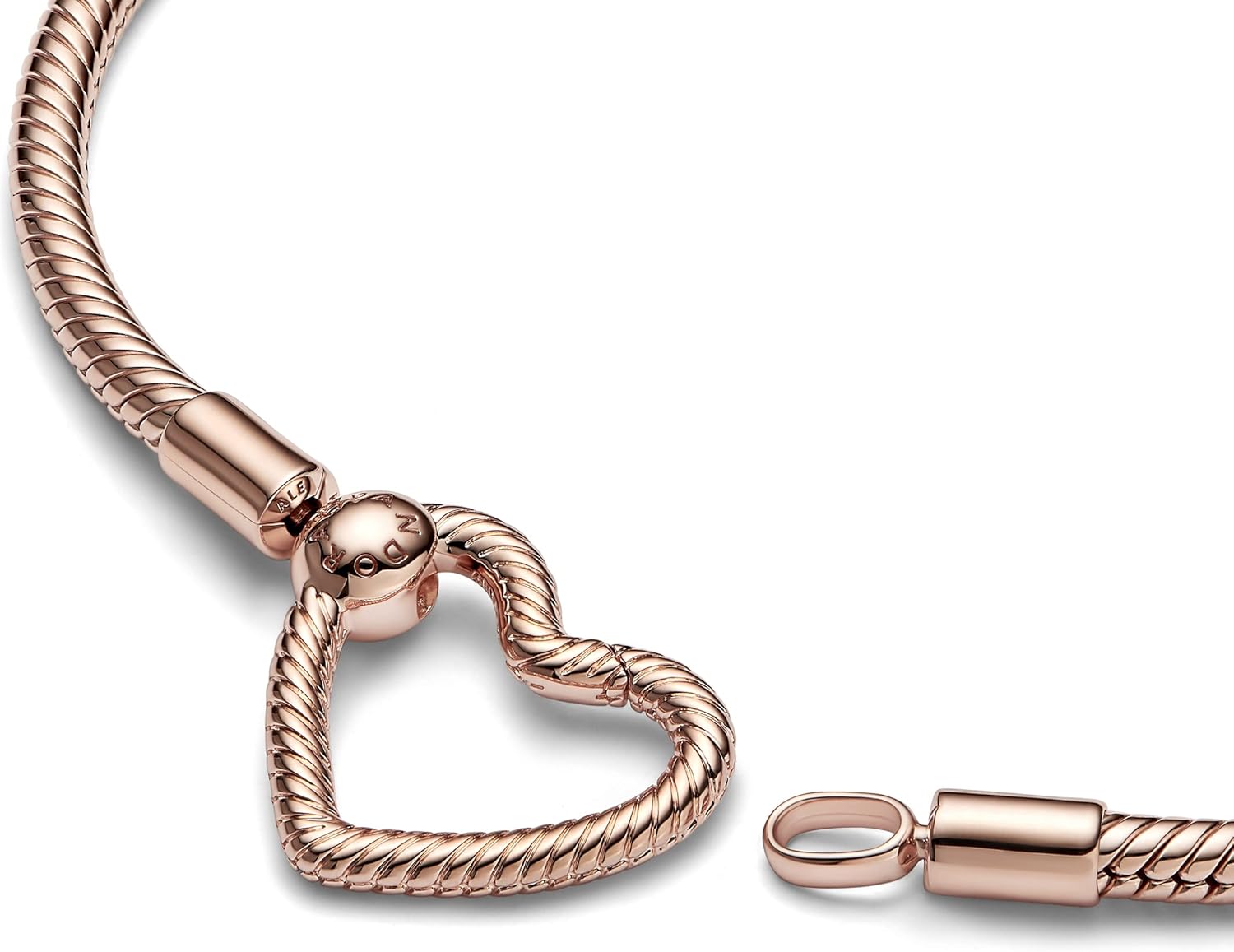 PANDORA インフィニティハートスネークチェーンブレスレット17cm☆