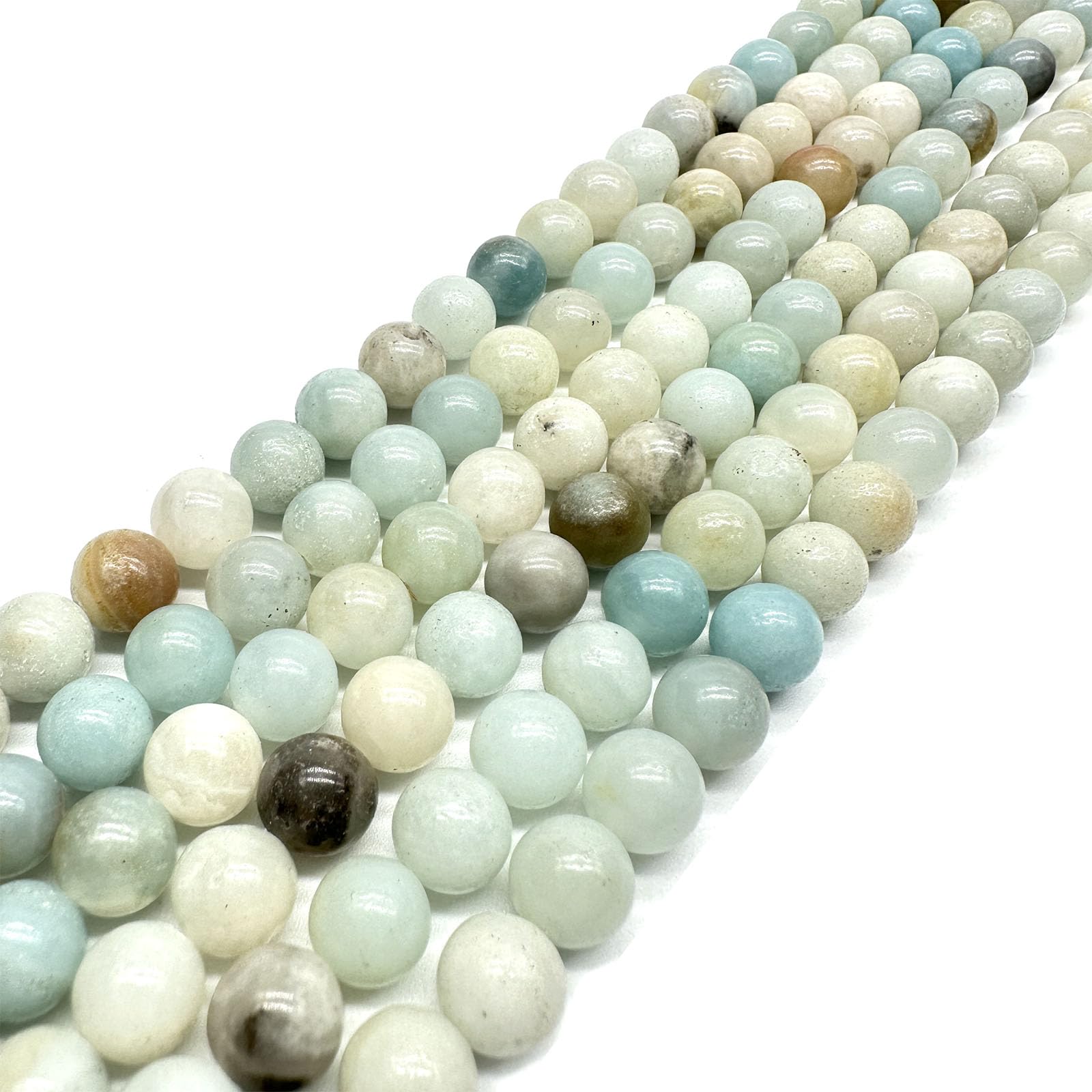 8mm Round Indian Agate Natural Stone Beads for Jewellery Making, Gemstone Beads for Crafting (45-50Pcs) — image 1