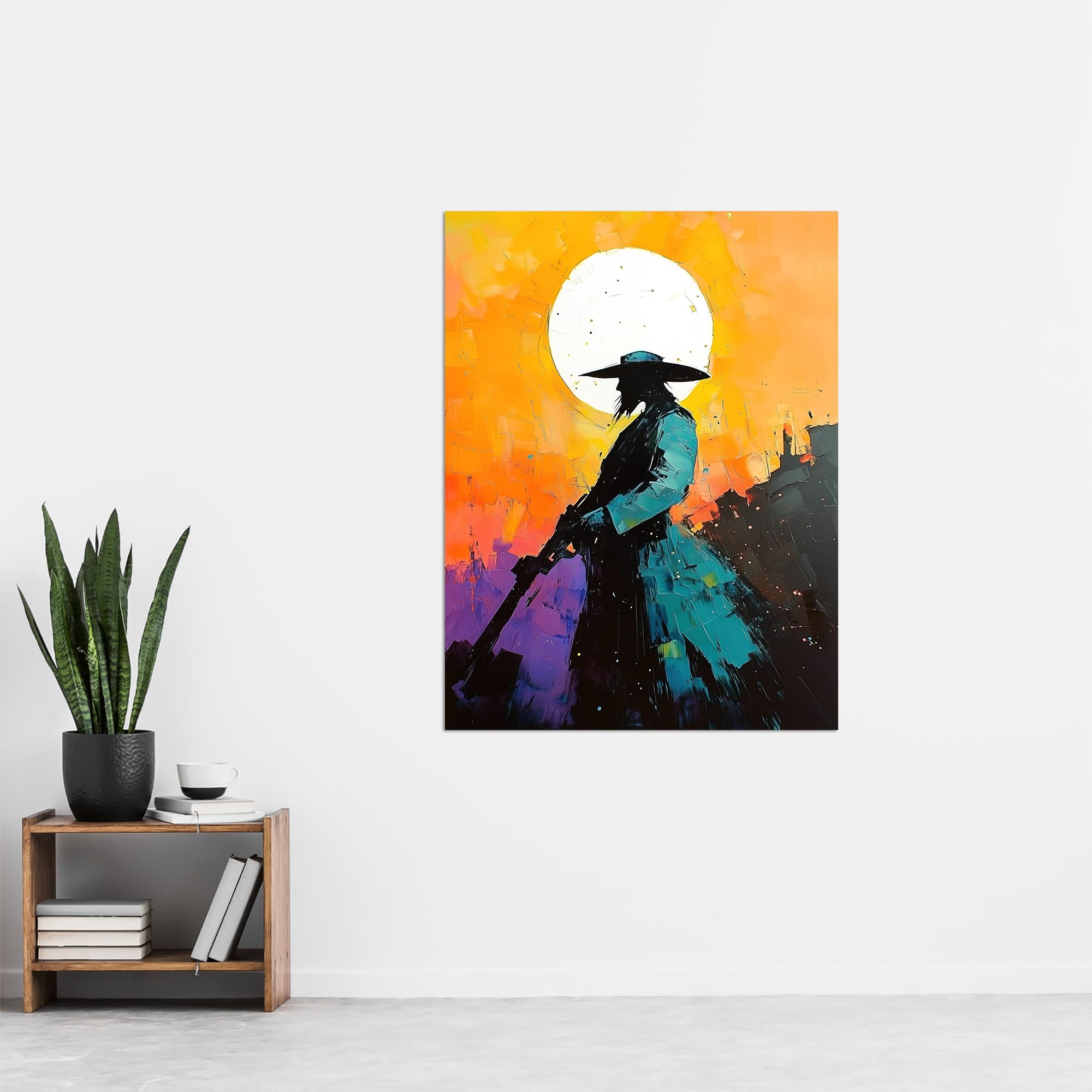 Amazon.com: Artery8 Wild West Sunset Desperado Cowboy Concept Art