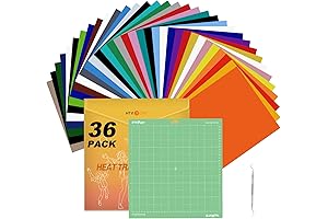 HTVRONT Heat Vinyl Transfer Sheets 36 Pack