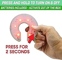 Vista 6 de GoSports Paquete de 3 luces de agujero de golf iluminadas, ideales para jugar golf con poca luz, práctica de putting, práctica de astillado y más