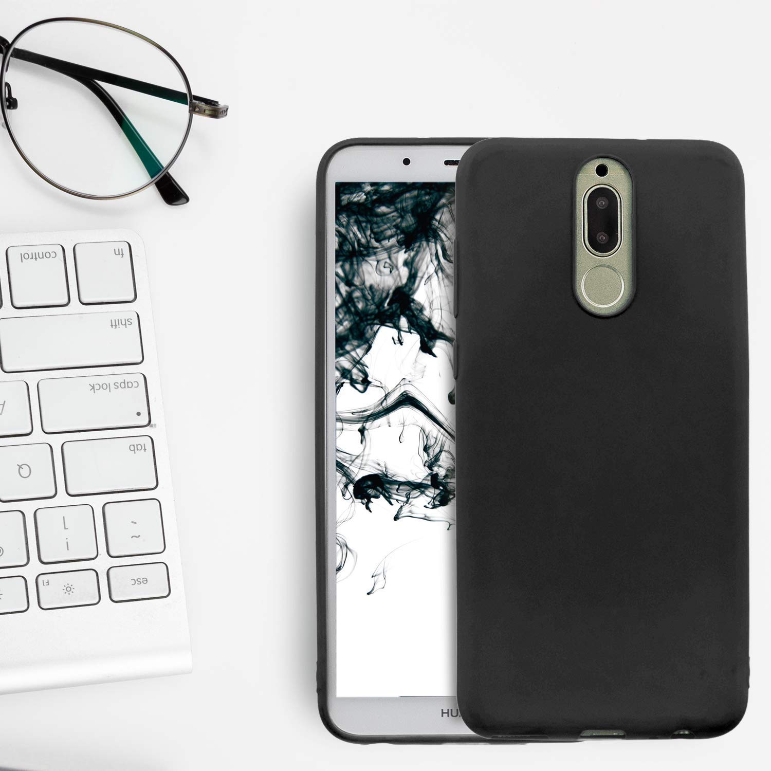 cuzz Custodia Compatibile con Huawei Nova 3i / P Smart Plus+(Film di Vetro temperato)Silicone TPU Cover Morbida Protettiva Custodia Ultra Sottile