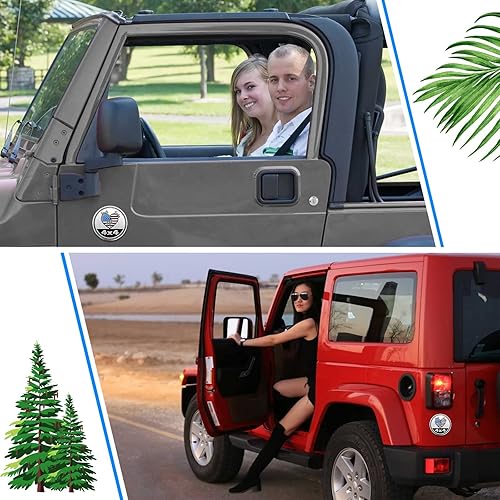 Miniatura 7 de Faith - Calcomanías y calcomanías para automóvil de 4 x 4, insignias de metal 3D compatibles con vehículos Jeep Wrangler, camiones y SUV