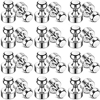 Vista 15 de VNDUEEY Imanes para refrigerador, imanes pequeños para nevera, 16 piezas, pizarra blanca, chinchetas magnéticas, fuertes clips magnéticos