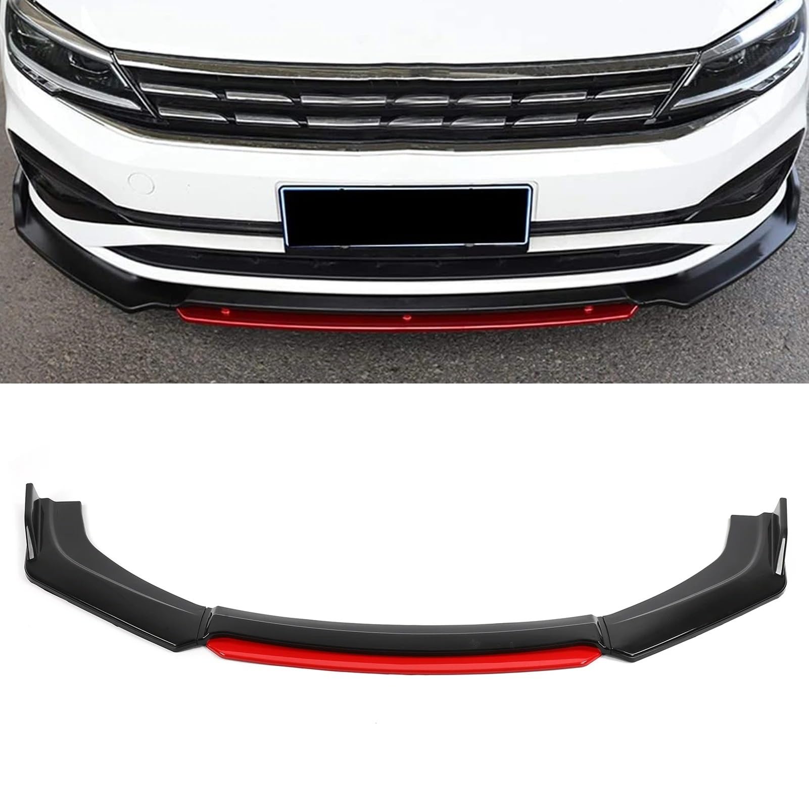 Jupe Latérale Voiture Becquet Pare-Choc Avant Universel Kit Carrosserie Menton Protection PP Pièces Aérodynamiques Extérieures Voiture