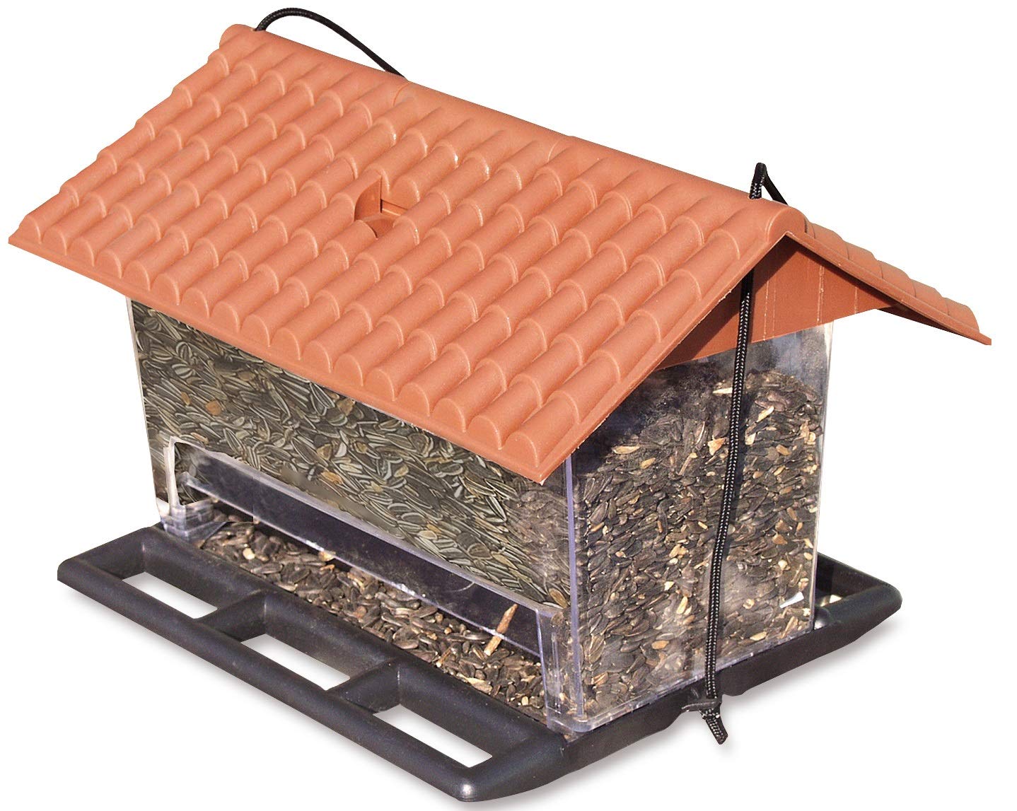 Windhager Karmnik dla ptaków RANCH, karmnik dla ptaków, karmnik dla ptaków, domek dla ptaków, z tworzywa sztucznego, łącznie ze sznurkiem do zawieszania, 31 x 22 x 20 cm, 06937