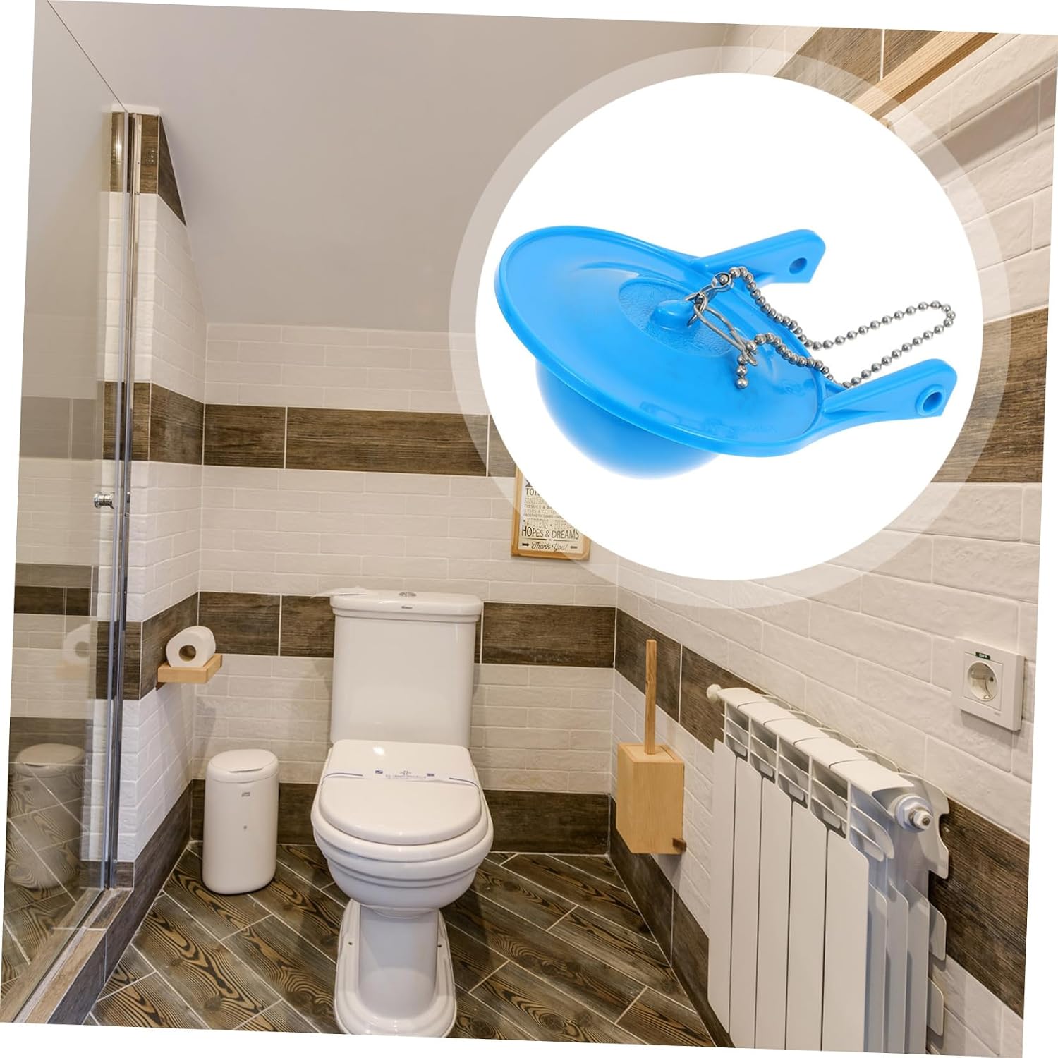 1pc Toilet Flapper Drain Valve for Toilet Tanks Lightweight Easy to Install Prevents Water Overflow Seal for Home Bathroom Use
