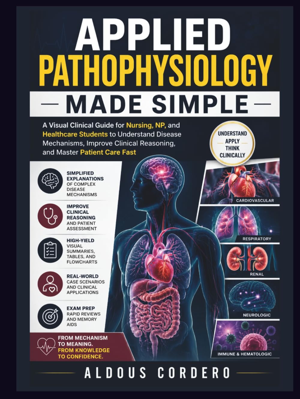 APPLIED PATHOPHYSIOLOGY MADE SIMPLE: A Visual Clinical Guide for Nursing, NP, and Healthcare Students to Understand Disease Mechanisms, Improve Clinical Reasoning, and Master Patient Care Fast