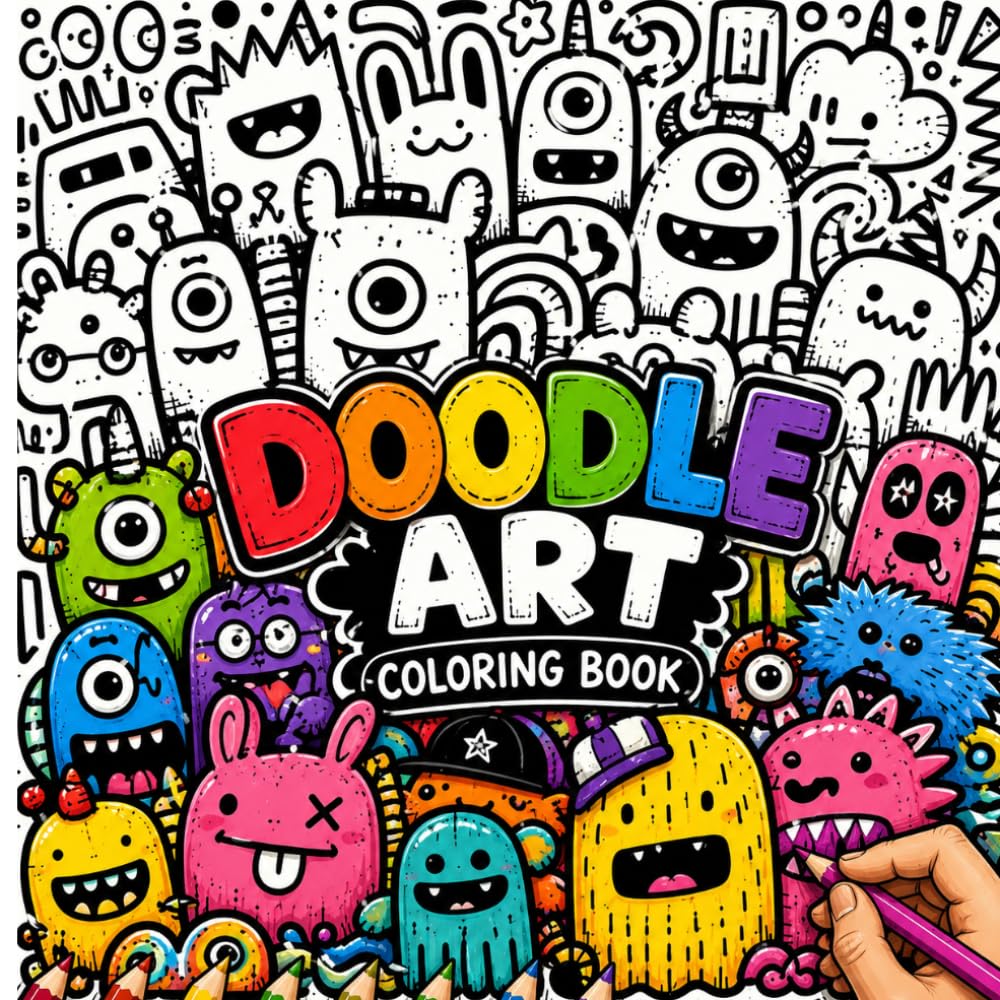 Doodle Art : A Fun Colouring Book